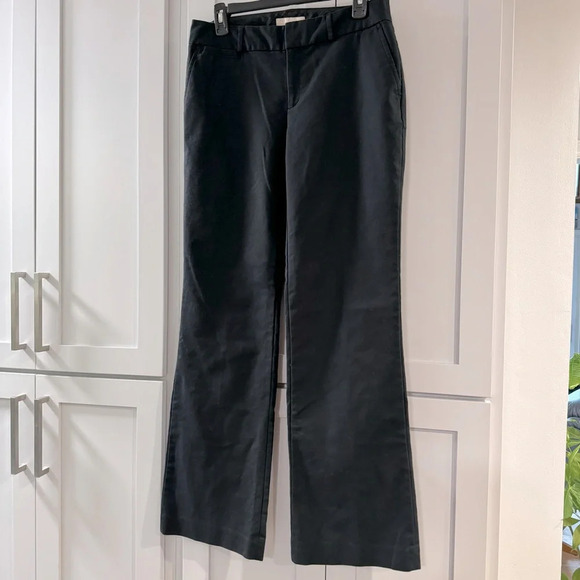 Women’s Banana Republic Jackson Fit Cotton Blend Black Pants size 6R - Picture 1 of 6